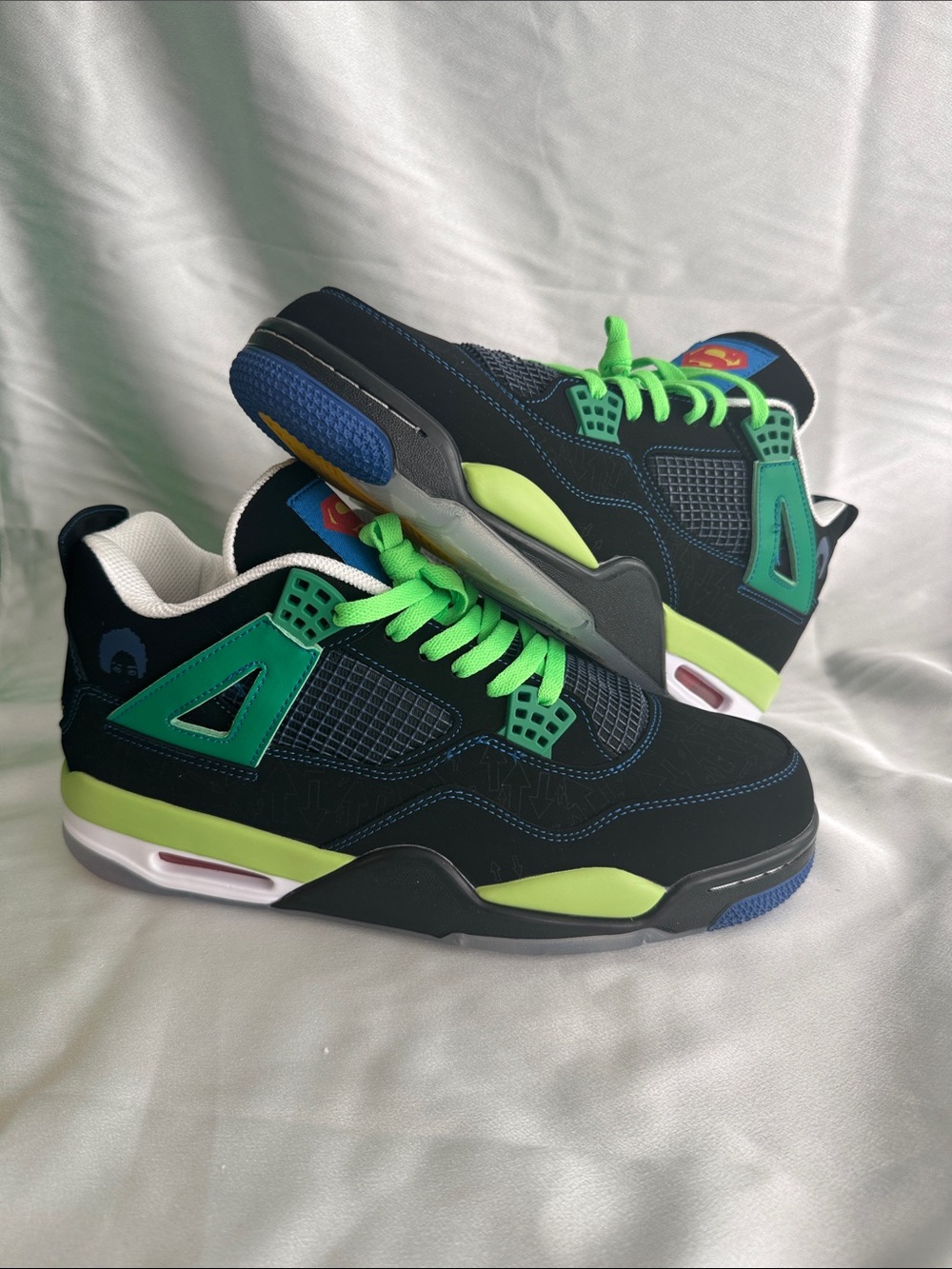 New! Nike Air Jordan 4 Retro 'Doernbecher' sneaker featuring the Superman logo!